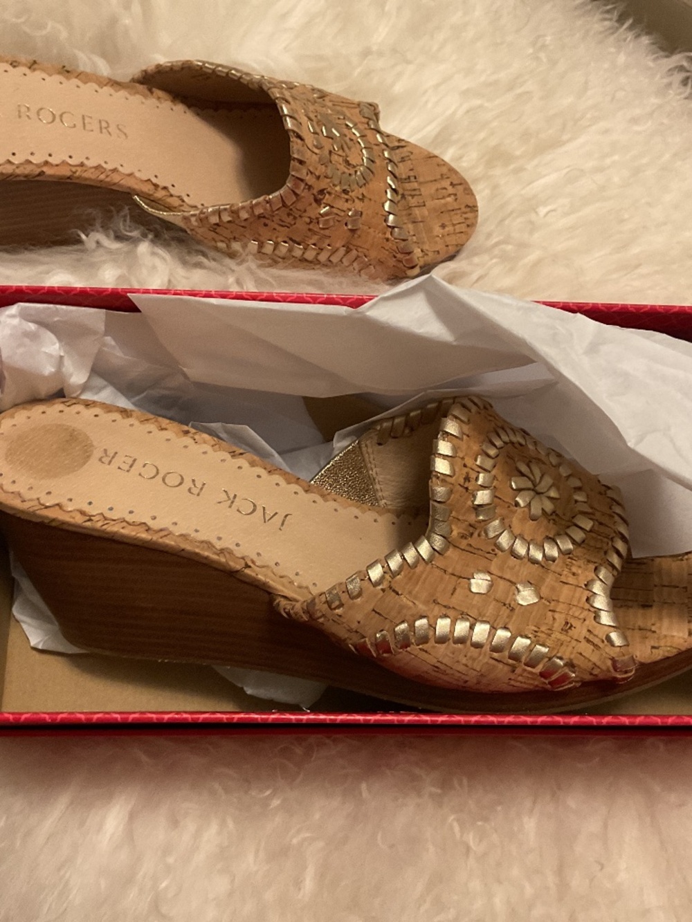 Ladies size 7.5 medium Jack Rogers heeled sandals…